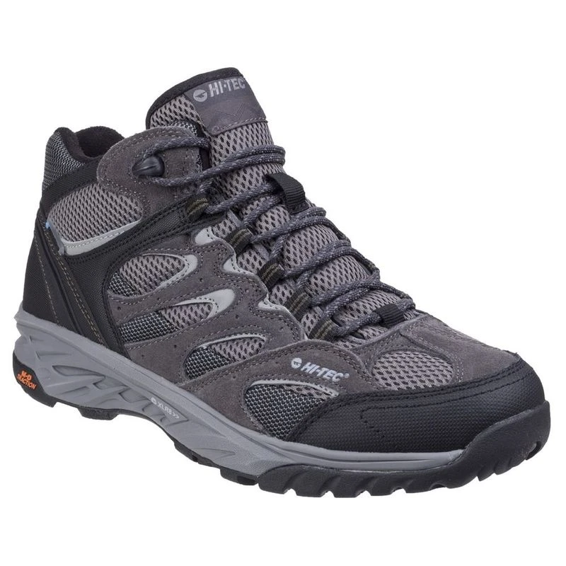 HiTec Mens WildFire Mid I Waterproof Walking Boots (Charcoal/Black/O