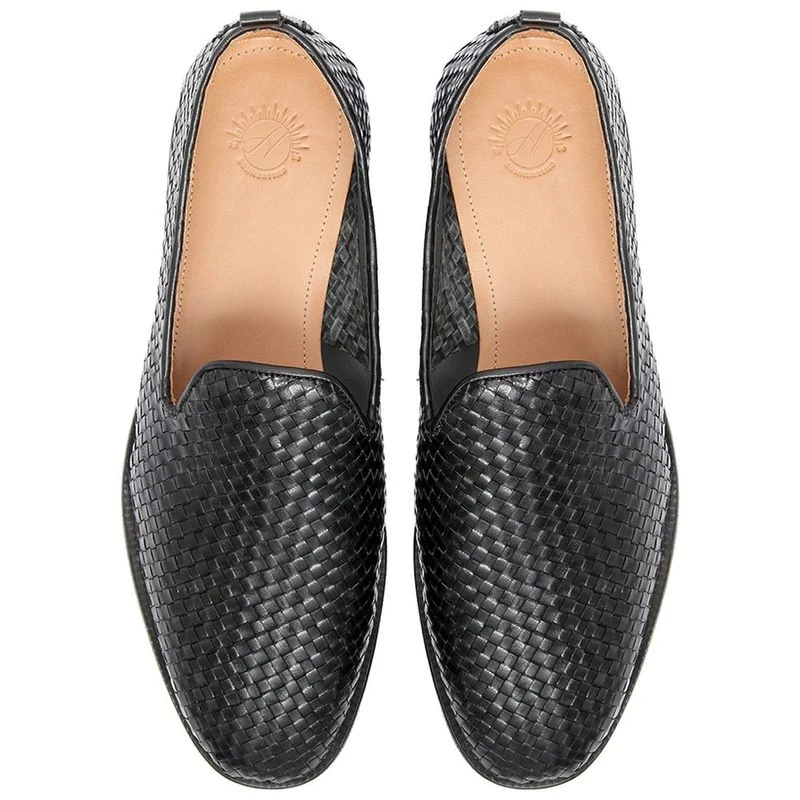 Husdon Mens Ipanema Leather Shoes Black Sportpursuit