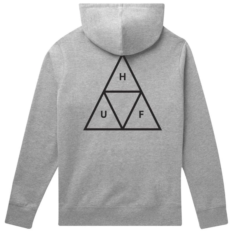 Huf Mens Essentials Tt P O Hoody Grey Heather Sportpursuit
