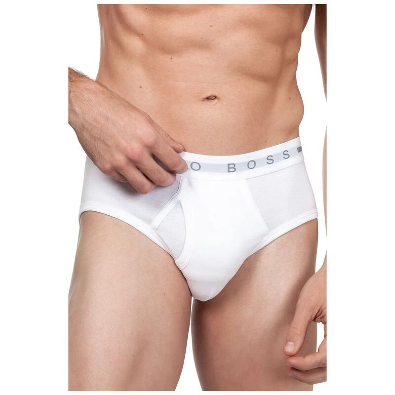 Hugo Boss Mens Original Slip Briefs White Sportpursuit