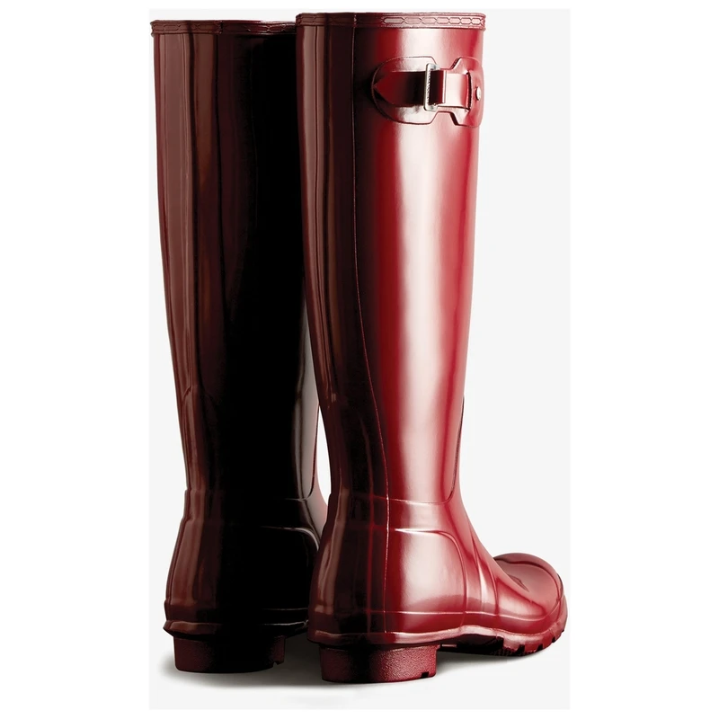 Red hunter boots tall sale