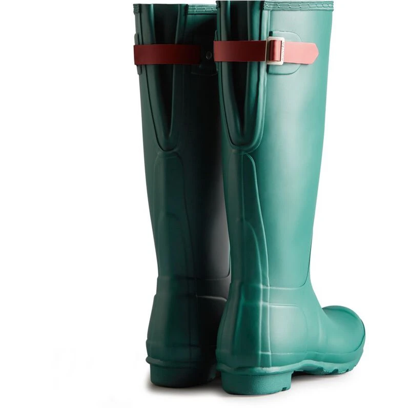 Womens tall blue boots sales