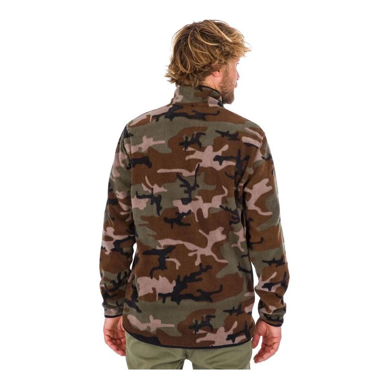 Hurley Mens Boulder Camo Burrito Jacket Olive Sportpursuit