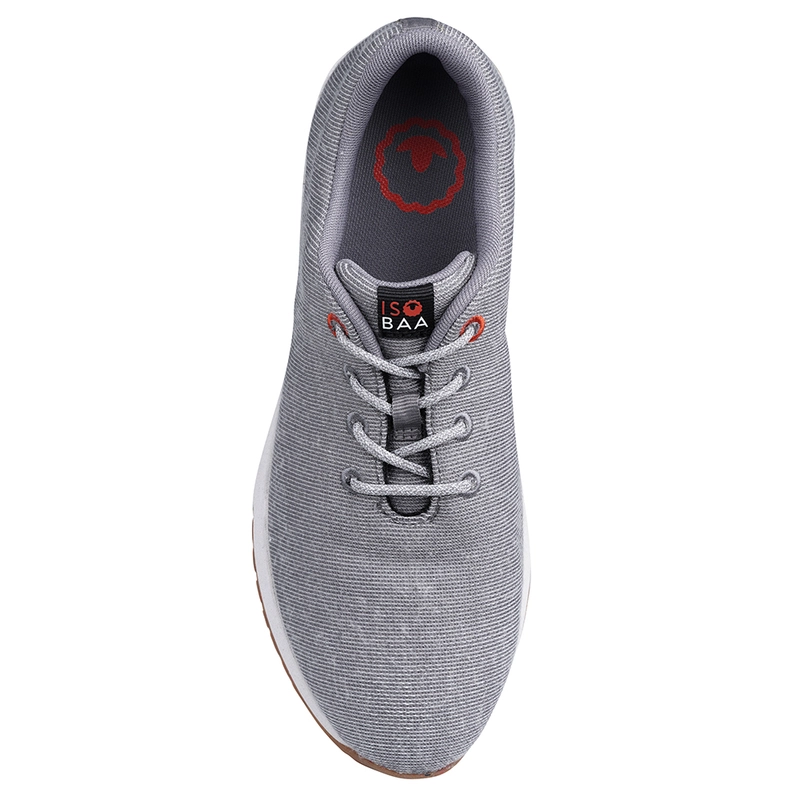 Isobaa Merino Blend Trainers Charcoal Melange Sportpursuit