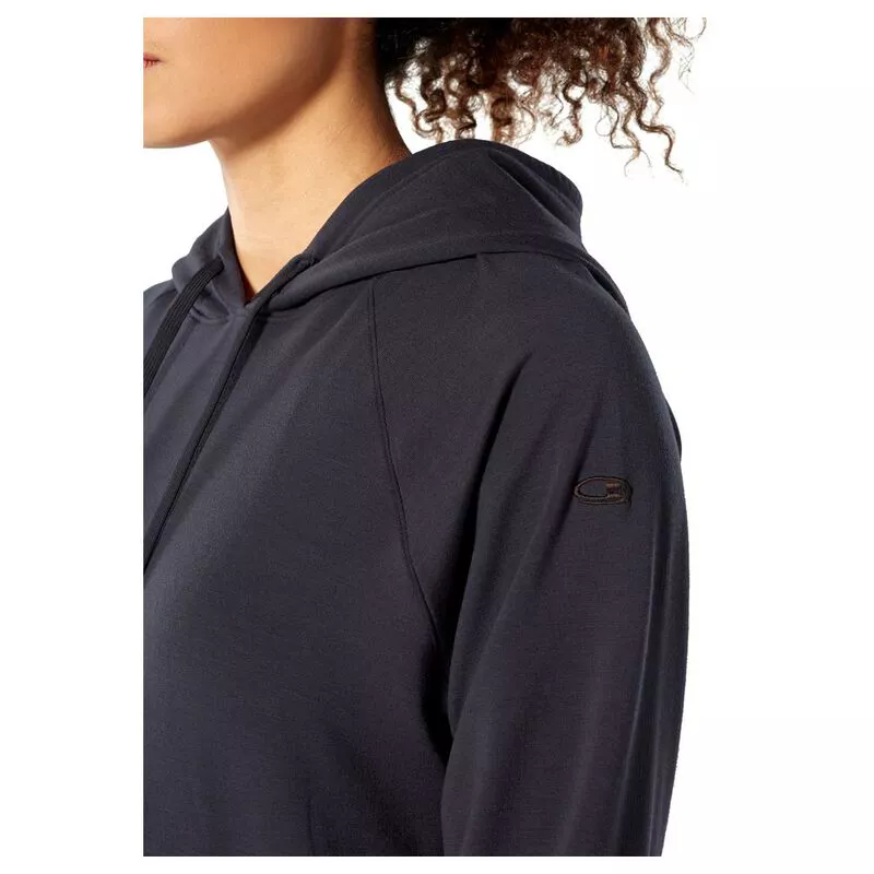 Icebreaker Womens Merino Blend MoMentum Hoodie Panther Sportpursui