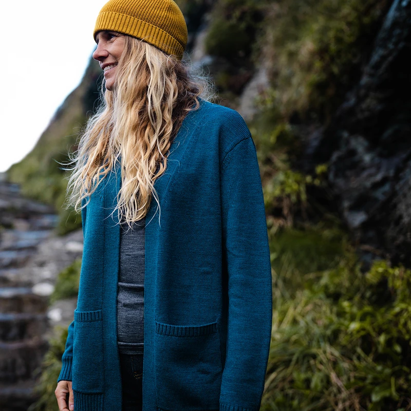 Petrol top blue cardigan