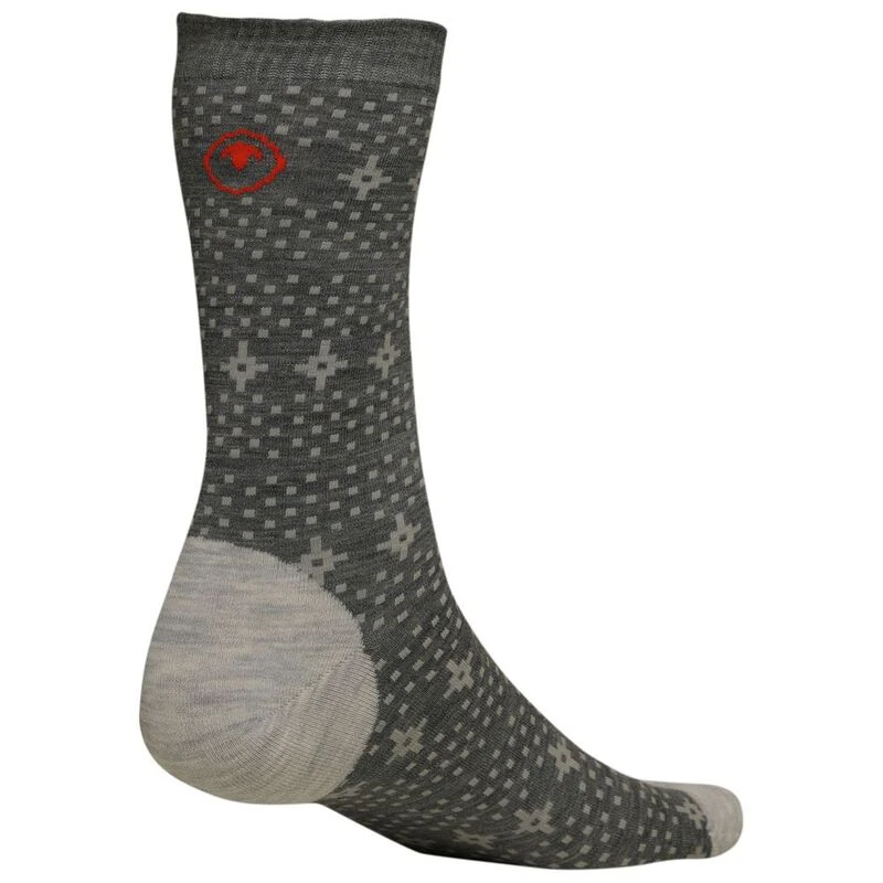 Isobaa Merino Blend Festive Socks (3 Pack - Navy/Smoke/Red) | Sportpur