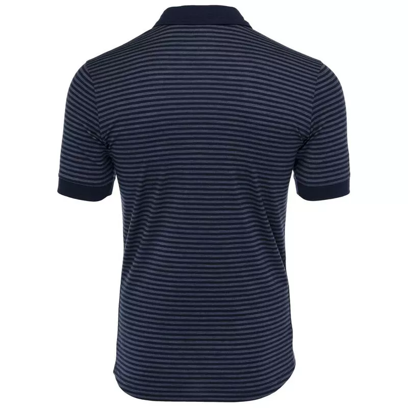ISOBAA Mens Merino 180 Short Sleeve Polo Shirt (Navy/Denim) | Sportpur
