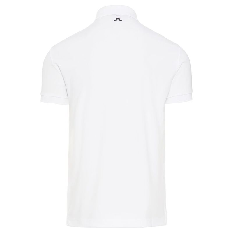 J.Lindeberg Mens Tour Tech Slim Fit TX Polo Shirt (White) | Sportpursu