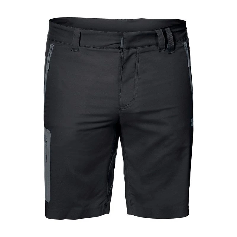JackWolfskin Mens Active Track Softshell Shorts Black Sportpursuit
