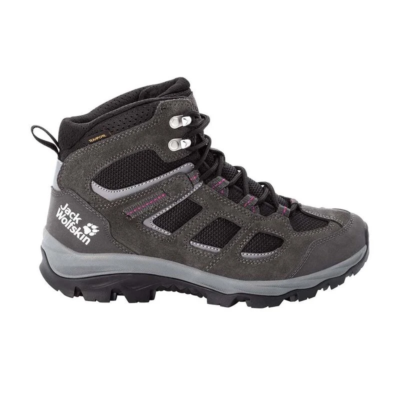 JackWolfskin Womens Vojo 3 Texapore Mid Hiking Shoes Dark Steel Purpl