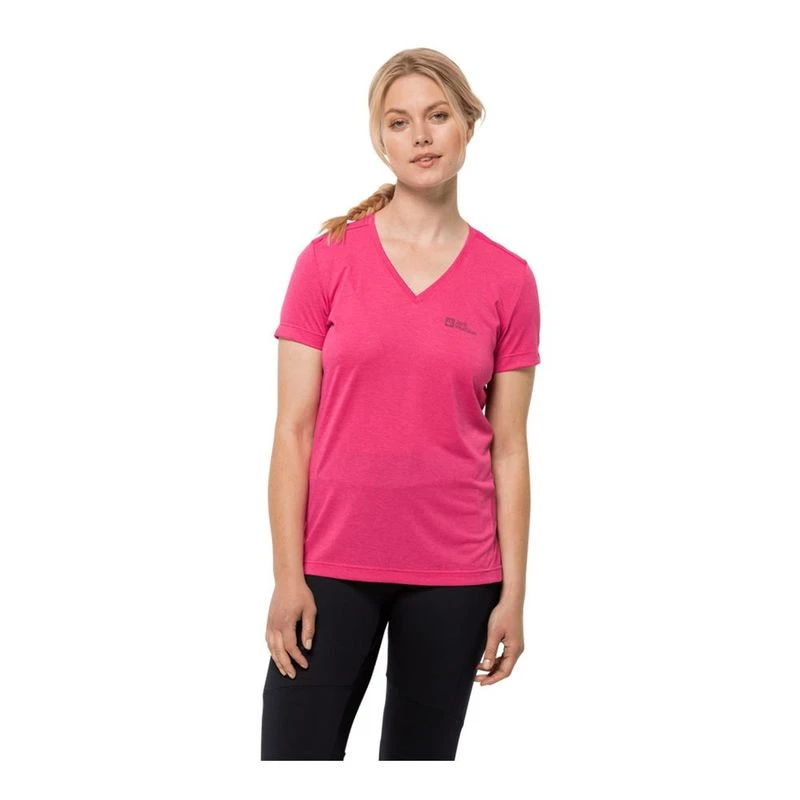 JackWolfskin Womens Crosstrail T Shirt Pink Sportpursuit