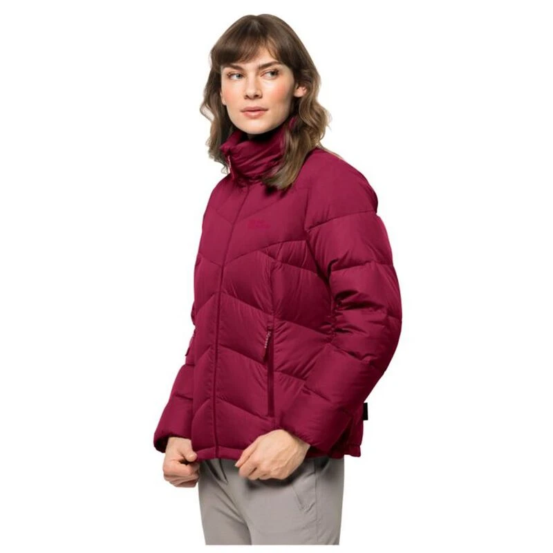 Jack Wolfskin Womens Herzberg Down Jacket Cranberry Sportpursuit.c