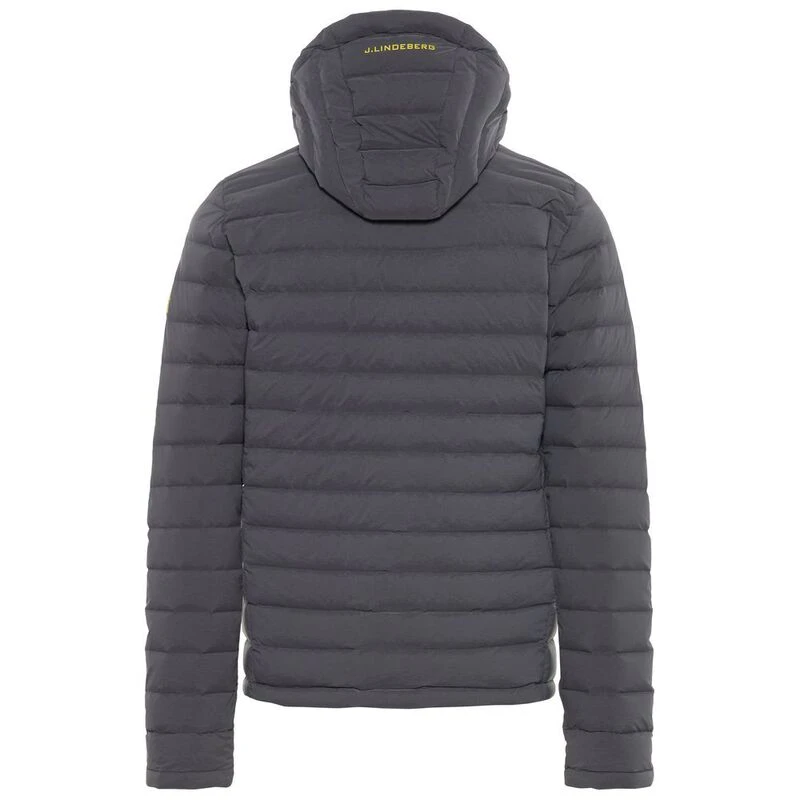 J lindeberg Mens Ease Hooded Liner Down Jacket Dark Grey Melange S