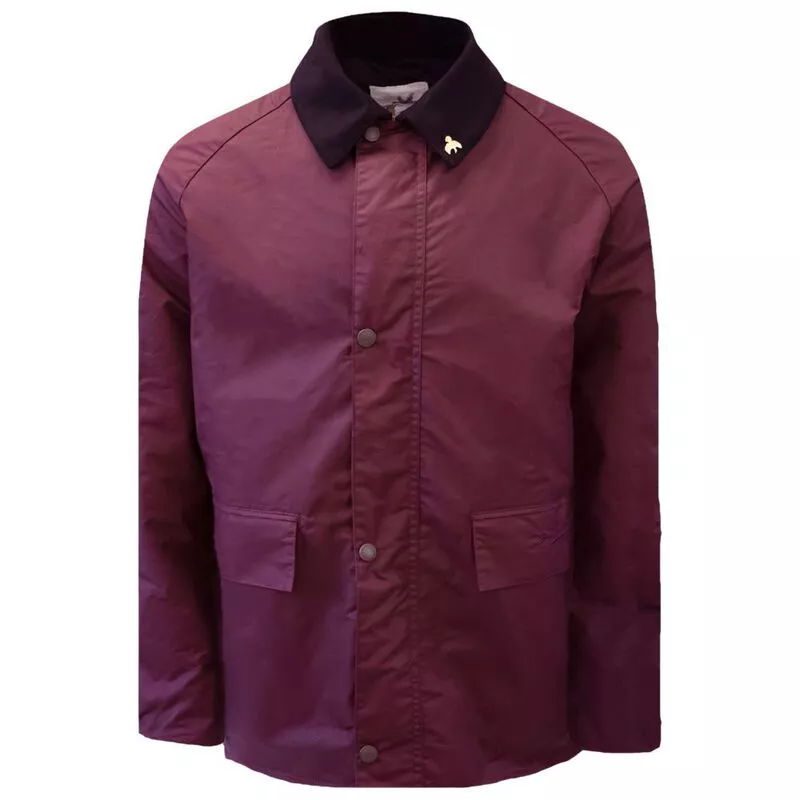 John Partridge Mens Landowner Bold Wax Walking Jacket Burgundy Spo