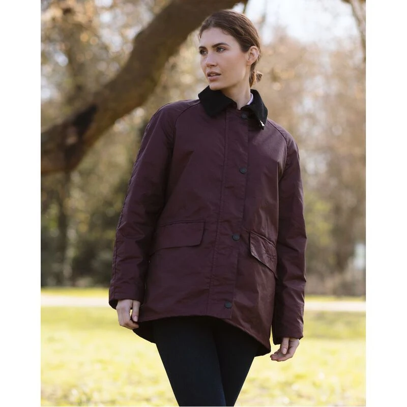 Burgundy new arrivals wax jacket