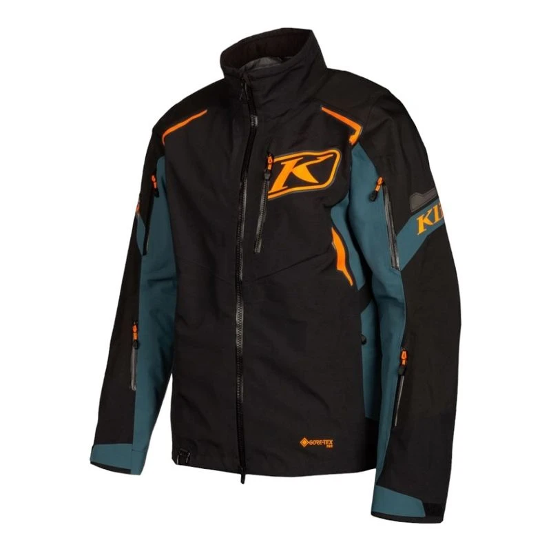 KLIM Valdez Jacket Black Strike Orange Sportpursuit