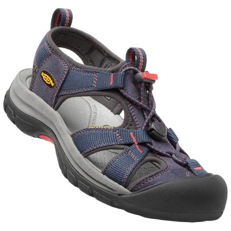 Keen Womens Venice H2 Sandals Midnight Navy Hot Coral Sportpursuit