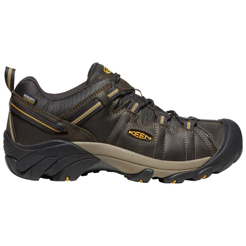 Keen Mens Targhee II Waterproof Hiking Shoes (Raven/Tawny Olive) | Spo