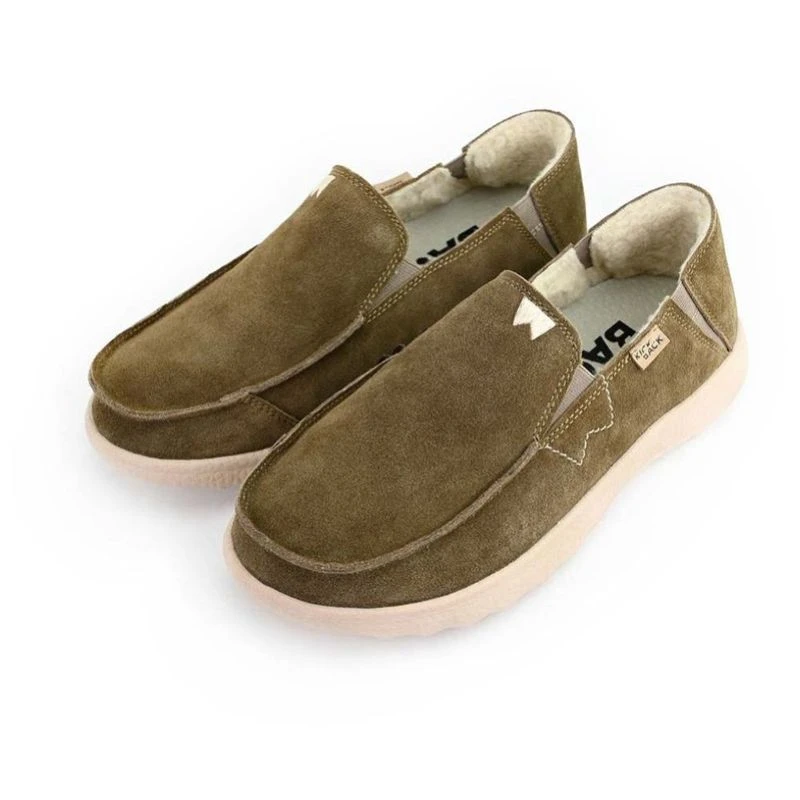 Kickback Mens Couch 2.0 Slip On Convertible Suede Casual Shoes Khaki