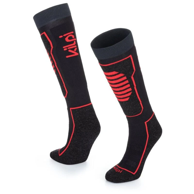 Kilpi Anxo Ski Socks (Black/Red) | Sportpursuit.com