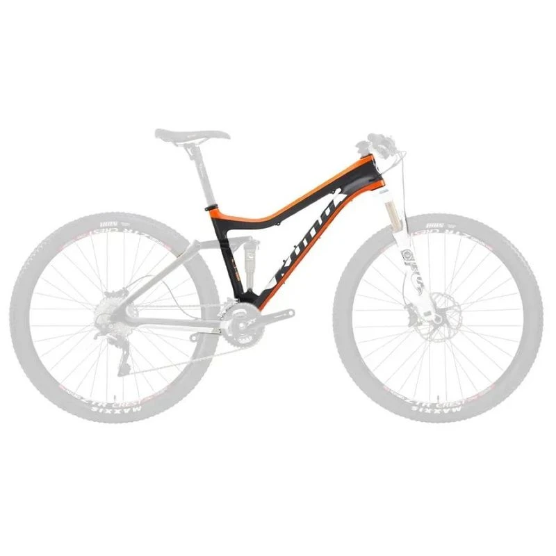 Kona Hei Hei Supreme Full Suspension Mountain Bike Grey Orange Spo