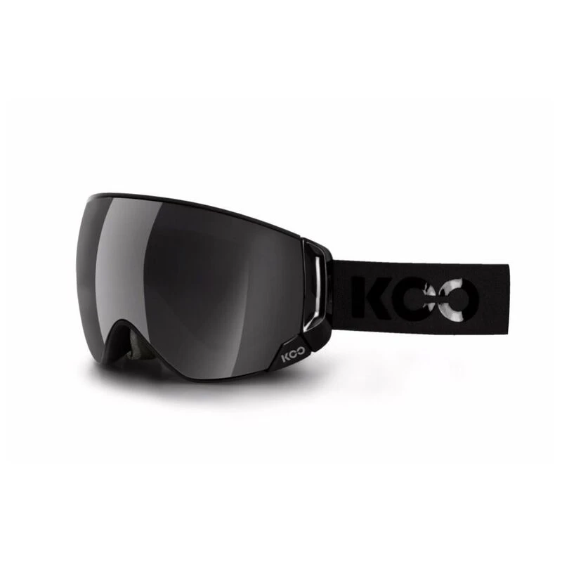 Koo Enigma Chrome Ski & Snowboarding Goggles (Black Frame, Silver Mirr