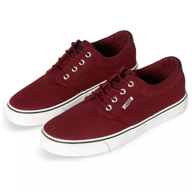 Mens burgundy hotsell canvas shoes