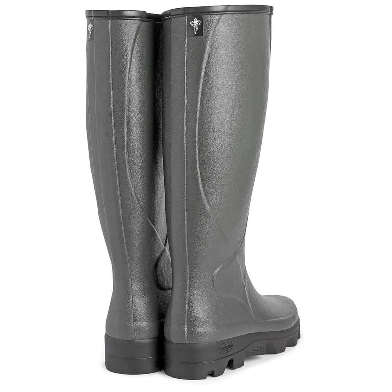 Le Chameau Mens C r s Jersey Lined Wellington Boots Vert Bronze Sp