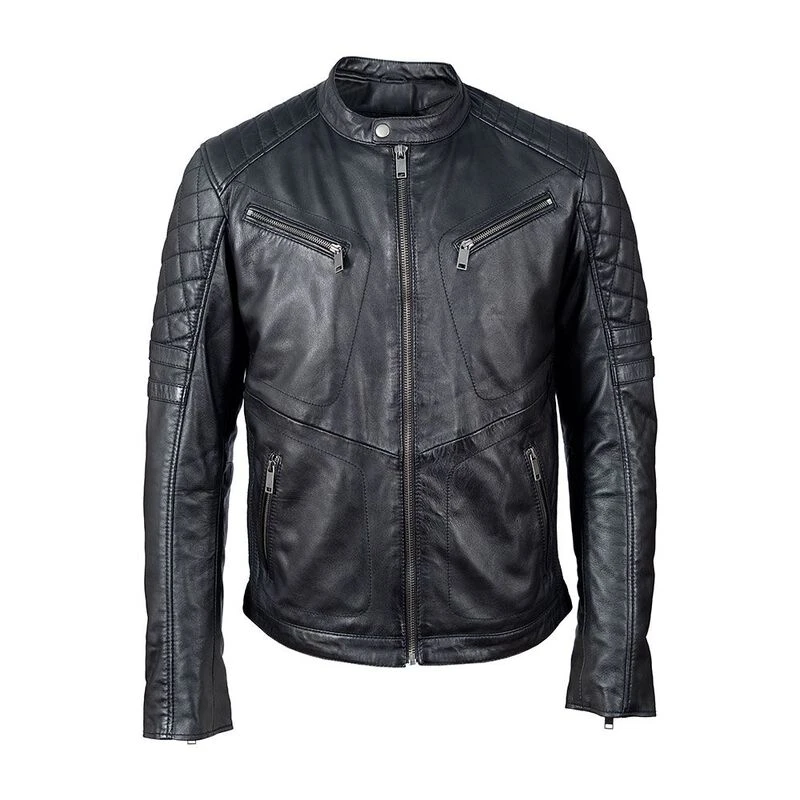 Lee cooper pu biker jacket mens discount