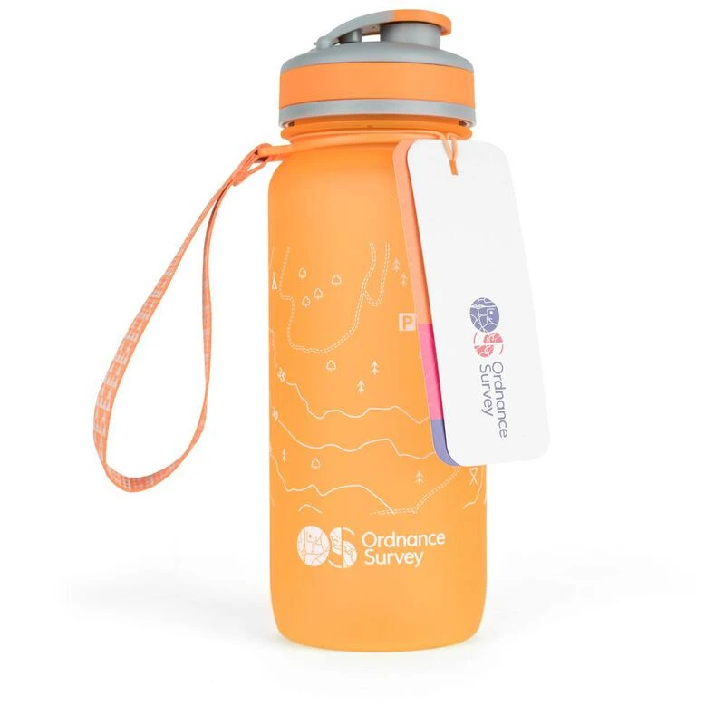Ordnance Survey 750ml Water Bottle (Orange)