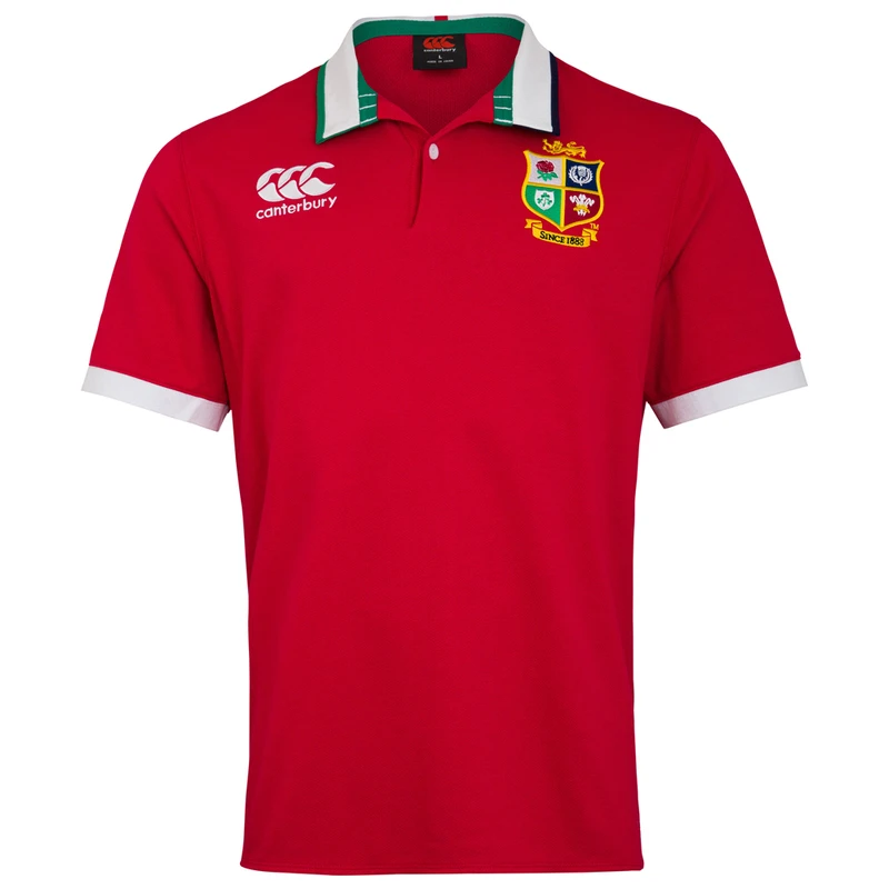 British & Irish Lions Mens Classic Jersey (Red) | Sportpursuit.com