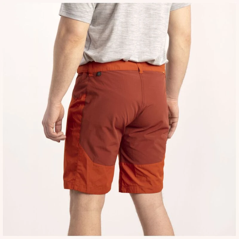 Lundhags Mens Makke Light Stretch Hybrid Shorts Amber Rust Sportpu