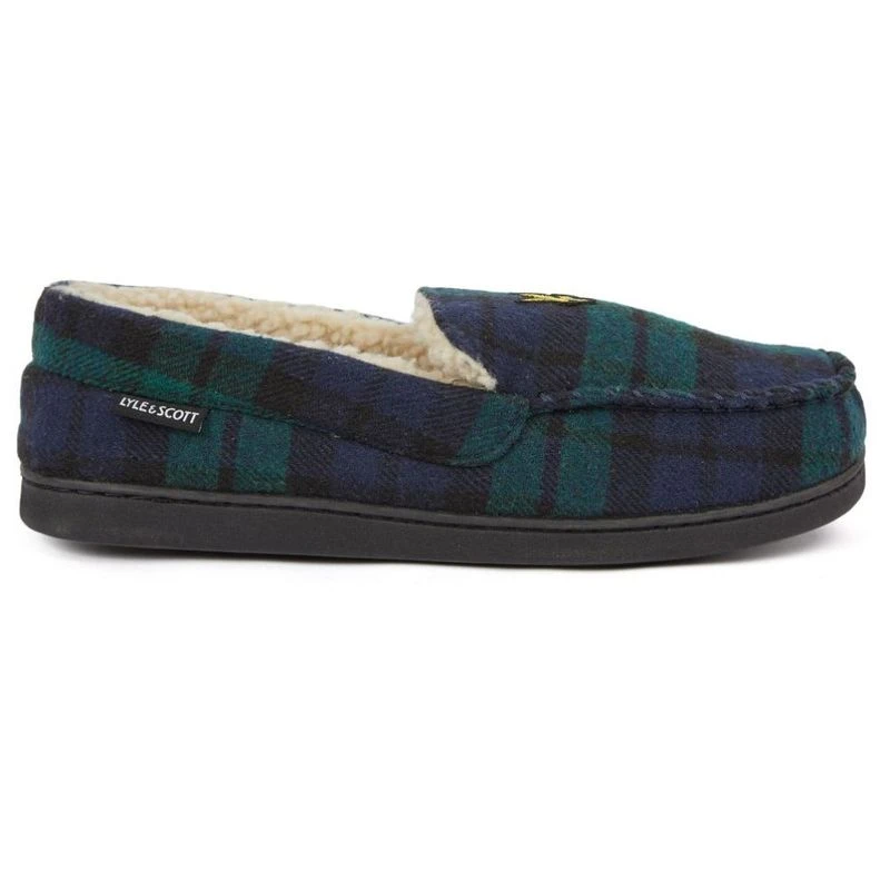 Lyle and scott tartan slippers sale