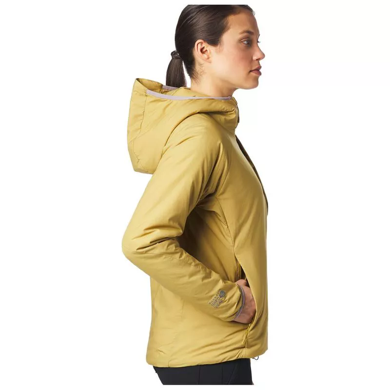Mountain Hardwear Womens Kor Strata Hooded Jacket Dark Bolt Sportp