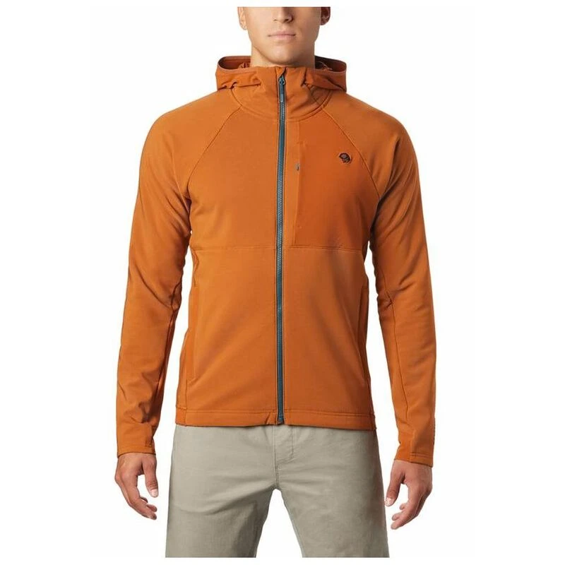 Mountain Hardwear Mens Keele Hooded Jacket Rust Earth Sportpursuit