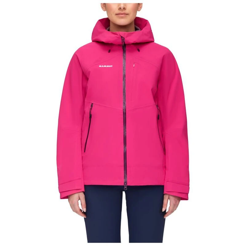 Mammut Swiss Design Pink Grey Zip Up Winter Fall Jacket Womens Sz XS