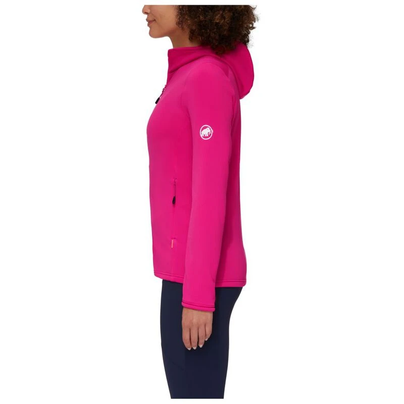 Mammut Womens Aconcagua Light ML Hooded Fleece Jacket Pink Sportpu