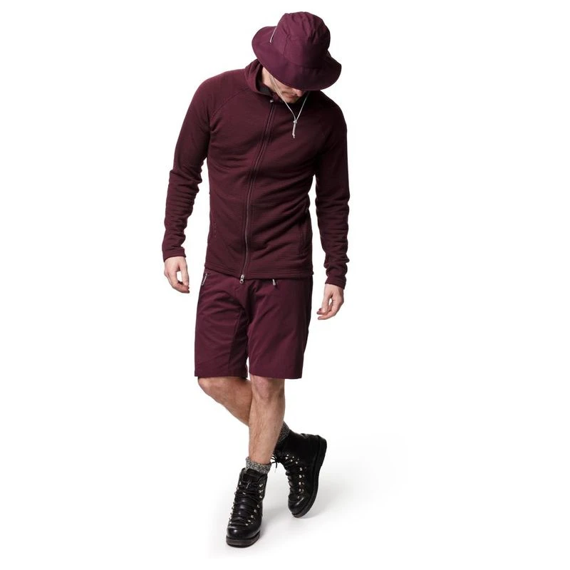 Houdini Mens Wooler Houdi Merino Hoodie (Raspberry Rush Red) | Sportpu