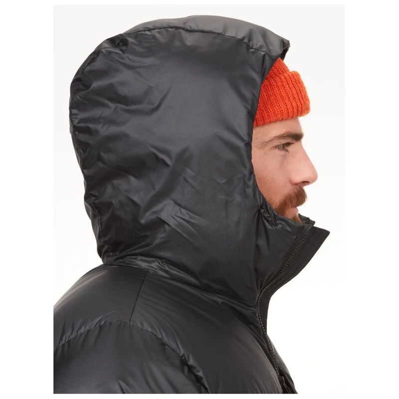 Marmot Mens Guides Hooded Down Jacket Black Sportpursuit