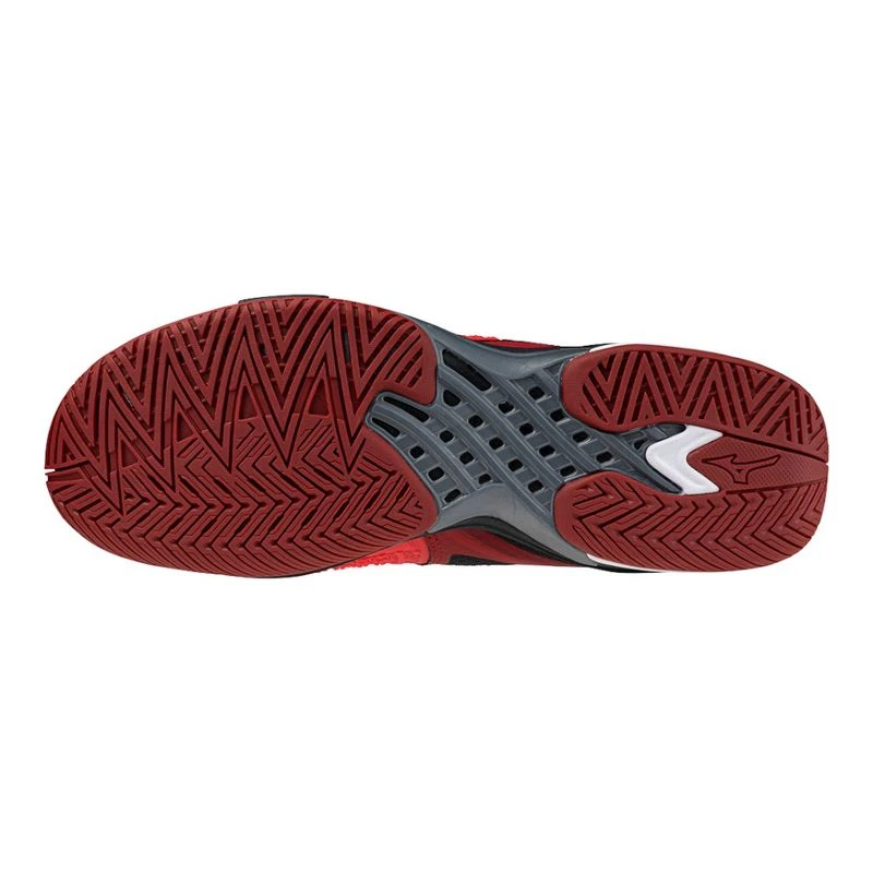 Mizuno Mens Wave Exceed Tour 6 AC Tennis Shoes Red Sportpursuit