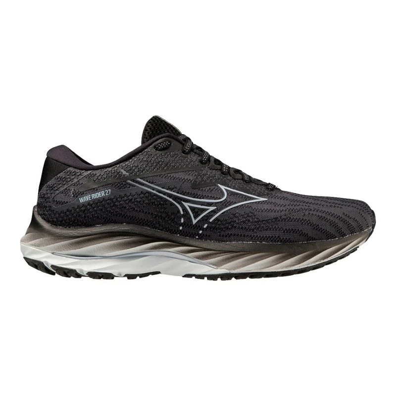 Mizuno Womens Wave Rider 27 Running Shoes Black Sportpursuit