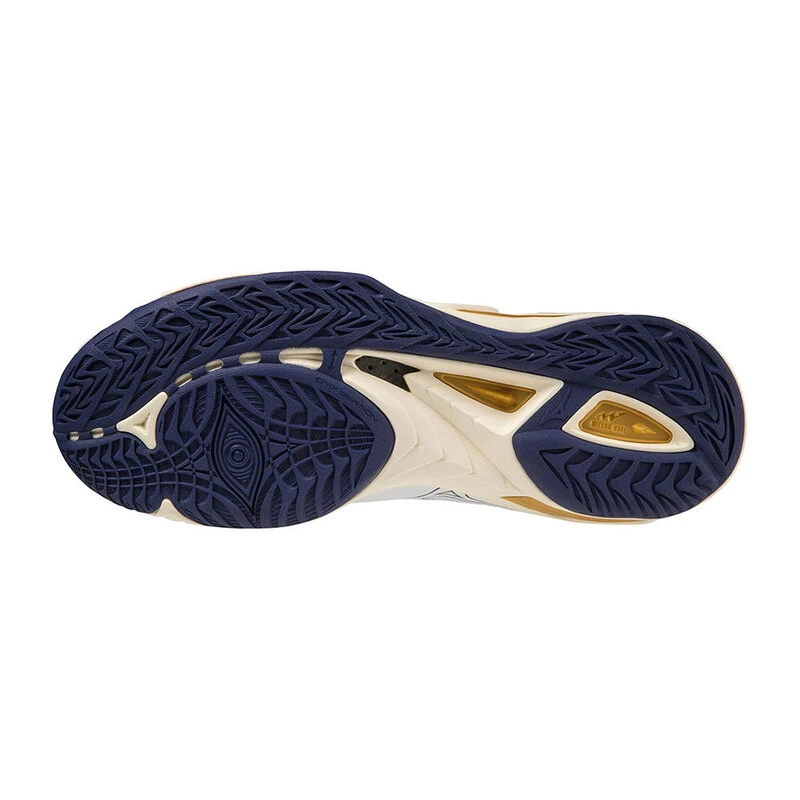 Mizuno Mens Wave Mirage 5 Handball Shoes White Bribbon Mp Gold Spo
