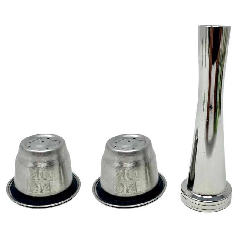 Nespresso Stainless Steel Refillable Coffee Capsule Coffee Tamper