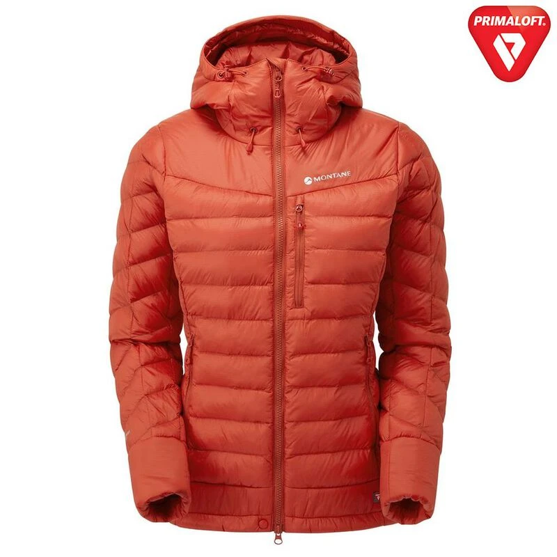 Montane Womens Ground Control Primaloft Jacket Saffron Red Sportpu