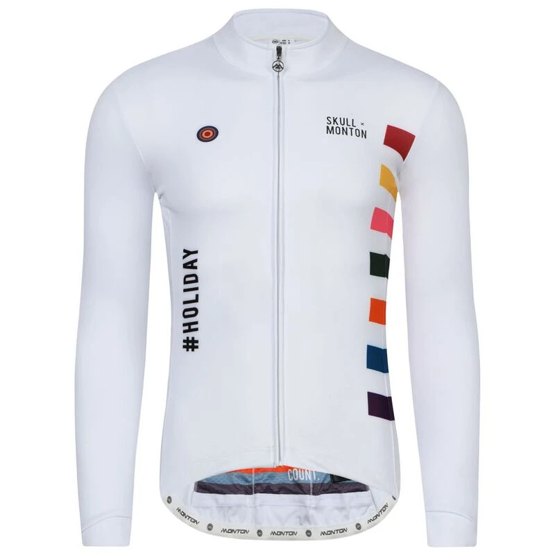 Monton Mens Urban+ Colours V2 Thermal Long Sleeve Jersey (White) | Spo