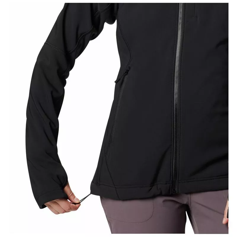 Mountain Hardwear Womens Keele Hybrid Hooded Jacket (Black) | Sportpur