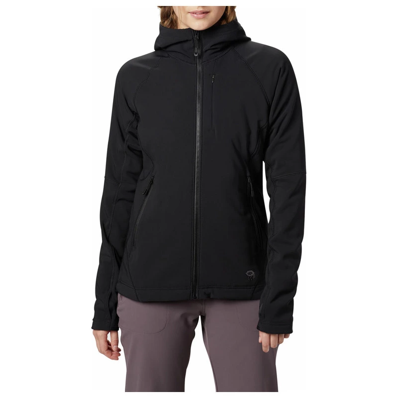 Mountain Hardwear Womens Keele Hybrid Hooded Jacket Black Sportpur