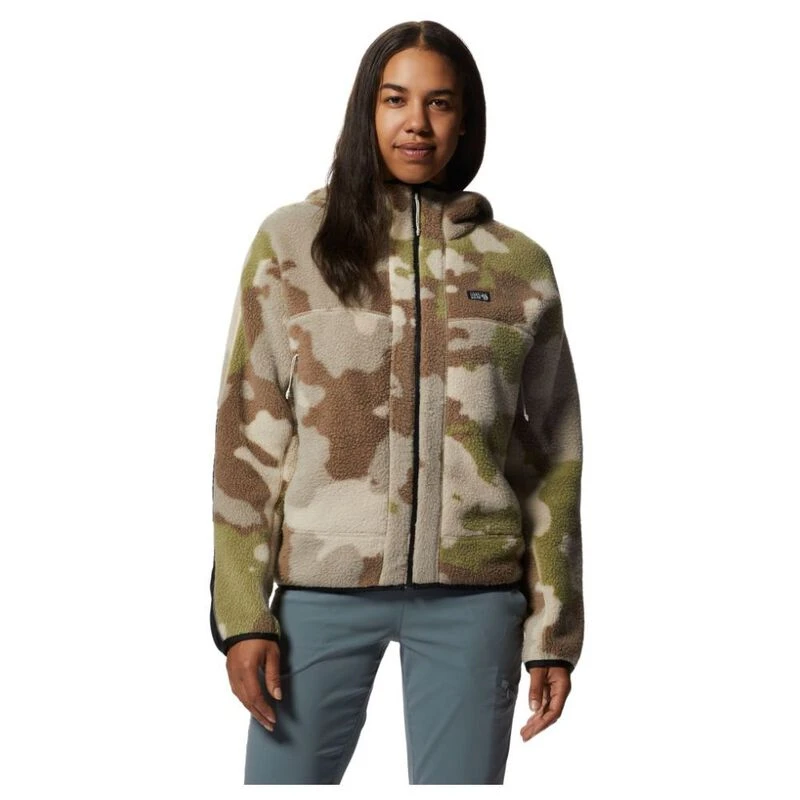 Mountain Hardwear Womens HiCamp Hooded Fleece Jacket Wild Oyster Pine