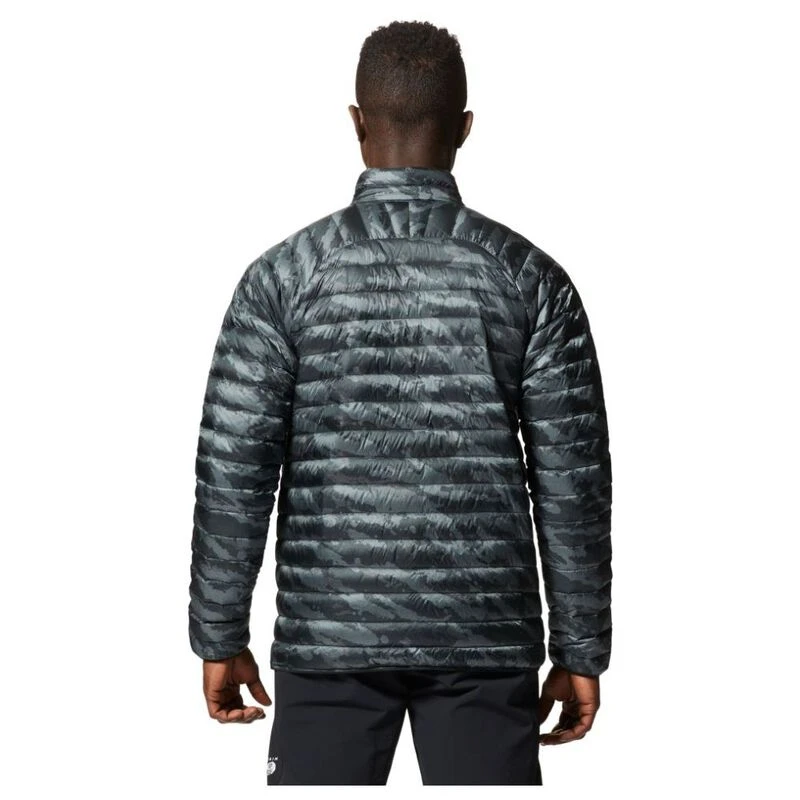 MountainHardwear Mens Ghost Whisperer Snap Jacket Black Paintstrokes